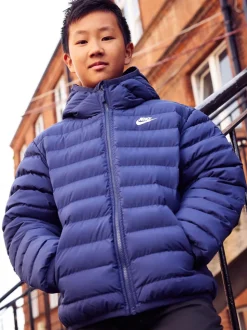 Bleu - Nike Veste à capuche avec doublure synthétique