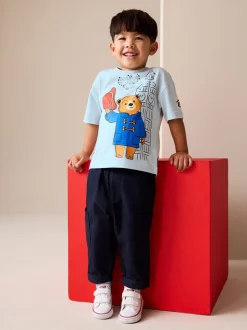 Bleu - Paddington Bear T-shirt Manches courtes (3mths-8yrs)