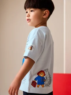 Bleu - Paddington Bear T-shirt Manches courtes (3mths-8yrs)