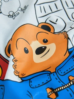 Bleu - Paddington Bear T-shirt Manches courtes (3mths-8yrs)