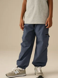 Bleu - Pantalon à poche zippée Cargos (3-16ans)