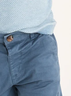Bleu - Pantalon chino extensible (3mois-7ans)
