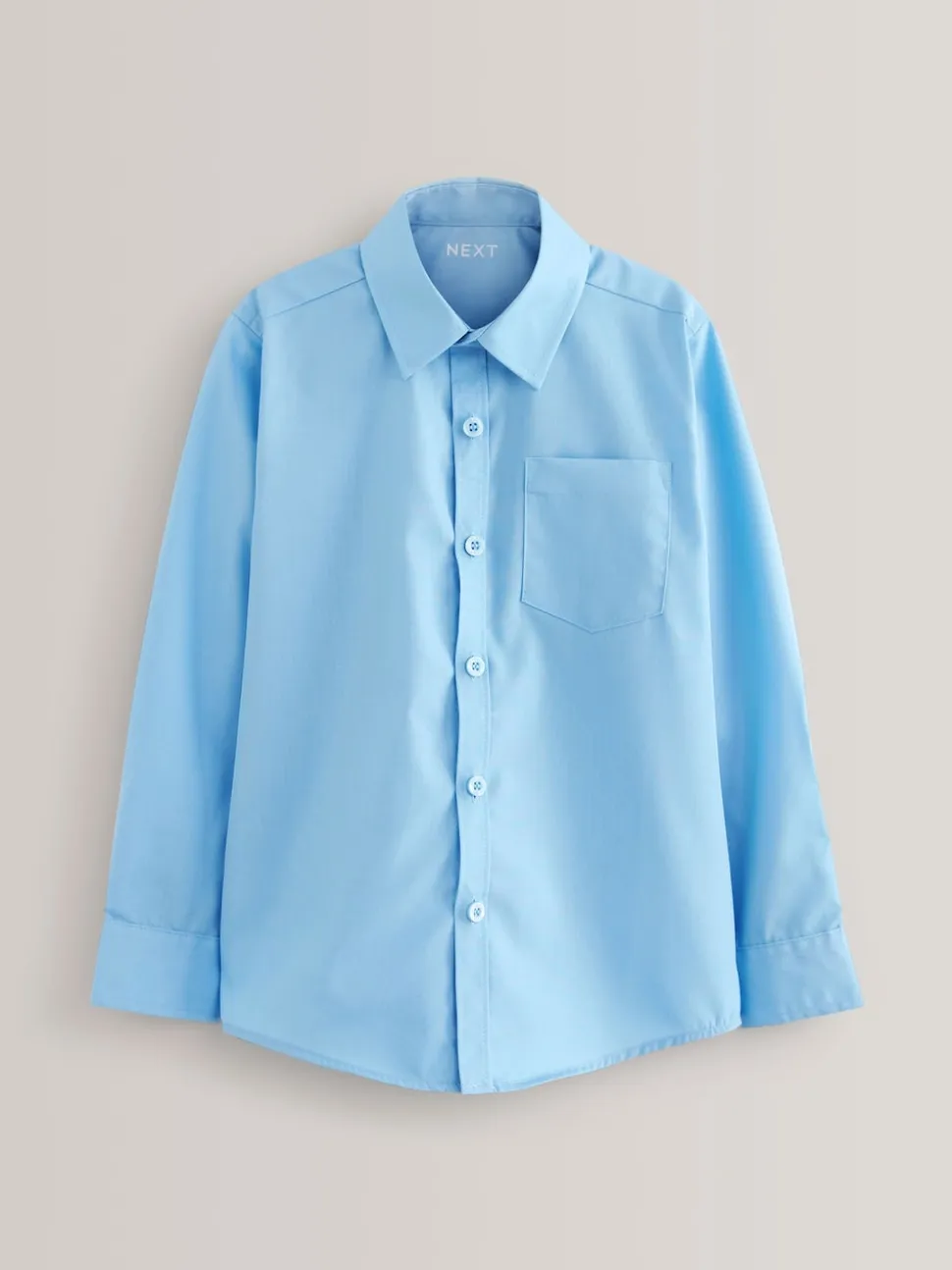 Bleu - Paquet de 2 chemises d'école à manches longues (3-17ans)