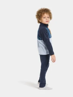 Bleu - Polaire Didriksons Monte enfant à demi-boutons