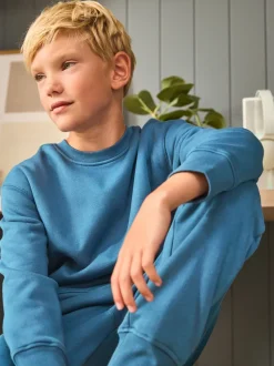 Bleu - Pyjama simple en laine polaire (3-16yrs)