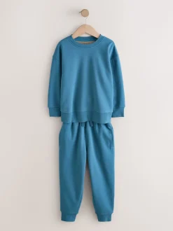Bleu - Pyjama simple en laine polaire (3-16yrs)