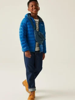 Bleu - Regatta Veste déperlante Marizion mi-épaisse à capuche Junior