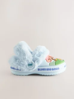 Bleu - Sabots chaussons doublés Bluey Cosy