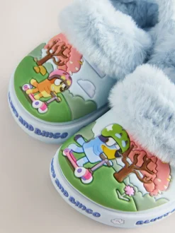 Bleu - Sabots chaussons doublés Bluey Cosy