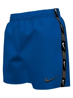 Bleu - Short de volley Nike Swim Logo Tape 4 Inch