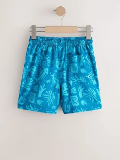 Bleu - Shorts de bain imprimés (3-16yrs)