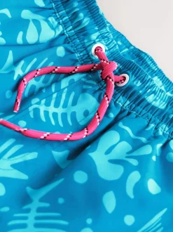 Bleu - Shorts de bain imprimés (3-16yrs)