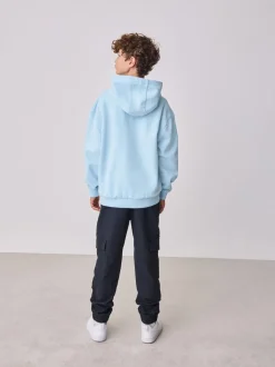 Bleu - Sweat à capuche Baker by Ted Baker épais à enfiler
