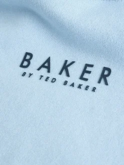 Bleu - Sweat à capuche Baker by Ted Baker épais à enfiler