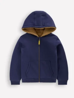 Bleu - Sweat à capuche Boden Borg réversible