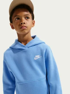 Bleu - Sweat à capuche Nike Club en polaire à enfiler