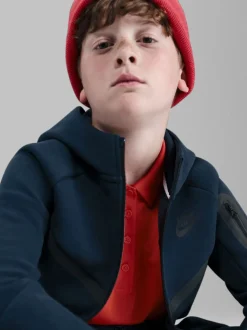 Bleu - Sweat à capuche zippé Nike Tech Fleece