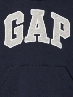 Bleu - Sweat à capuche zippé à logo Gap décontracté (6mois à5ans)