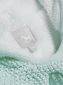 Bleu - The Little Tailor Manteau de landau Pixie Bébé 100% coton doublé de peluche