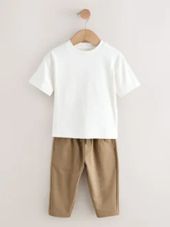 Bleu - T-shirt chemise et Joggings en jersey Ensemble 3 Pieces (3mois-7ans)