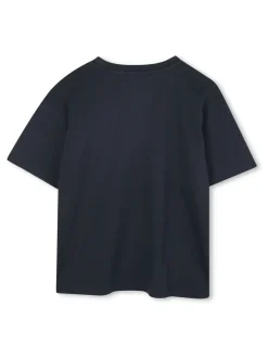 Bleu - T-shirt Kenzo Kids à manches courtes avec logo graphique tigre