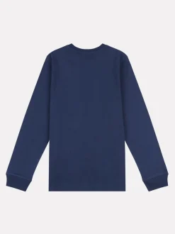 Bleu - T-shirt New Balance New Balance manches longues en jersey à logo empilé pour enfant