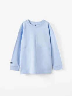 Bleu - T-shirt texturé à Manches longues Cotton On