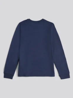 Bleu - T-shirt Wrangler en coton tubulaire à manches longues