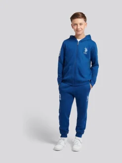 Bleu - U.S. Polo Assn. Ensemble Survêtement et Sweat-shirt à capuche zippé Garçons Player 3