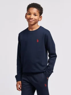 Bleu - U.S. Polo Assn. Sweat-shirt Double Horsemen Garçons