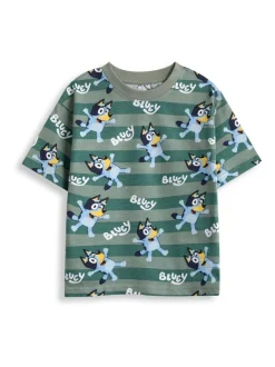 Bleu - Vanilla Underground Bluey GARÇON Multicolore Personnage Multi-Pack de 2 Ensemble de Pyjamas à Manches courtes et Shorts
