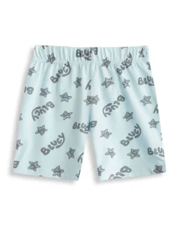 Bleu - Vanilla Underground Bluey GARÇON Multicolore Personnage Multi-Pack de 2 Ensemble de Pyjamas à Manches courtes et Shorts