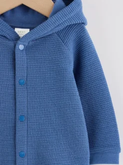 Bleu - Veste BÉBÉ légère en jersey texturé (0mois à2ans)