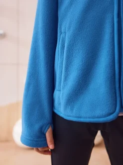 Bleu - Veste polaire zippée avec poches (3-16ans)