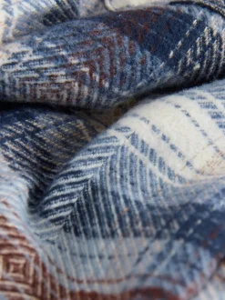 Bleu - Veste-chemise à carreaux doublée de peau de mouton (3mois7ans)