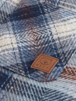 Bleu - Veste-chemise à carreaux doublée de peau de mouton (3mois7ans)