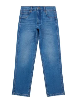 Bleu aqua - Wrangler Garçons Straight Fit Greensboro Regular Jeans
