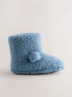 Bleu Borg - Bottes chaussons ours confortables