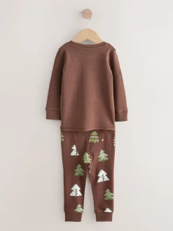 Bleu canard/Écru Animal - Lot de 3 pyjamas Snuggle (9mois-8ans)