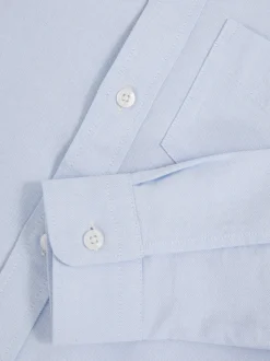 Bleu clair - Chemise Oxford Reiss Greenwich à boutons
