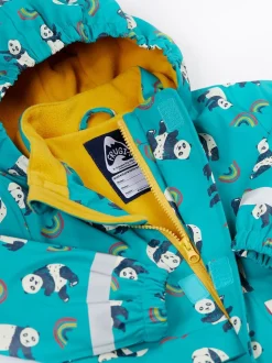 Bleu clair - Frugi Manteau Buster imprimé