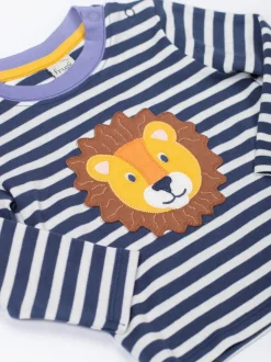 Bleu clair - Haut Frugi Discovery appliqué