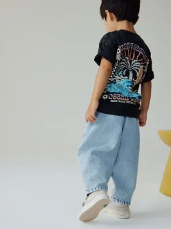 Bleu clair - Jean Barrel (3mois à7ans)