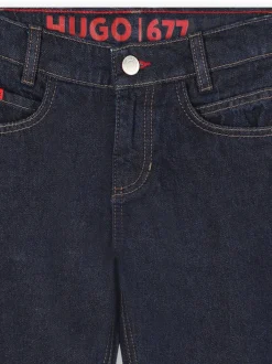 Bleu clair - Jean HUGO en jean droit