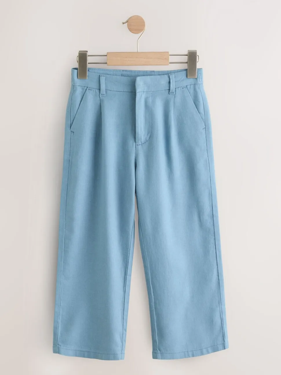 Bleu clair - Pantalon élégant en lin (3-16ans)