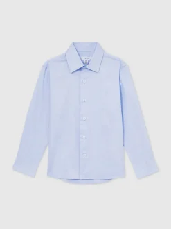 Bleu clair - Reiss Remote Coupe Large Chemises en coton