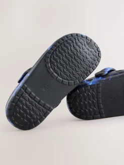 Bleu éclair - Sabots chaussons doublés chauds