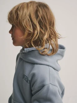 Bleu clair - Sweat à capuche Superdry