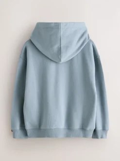 Bleu clair - Sweat à capuche Superdry