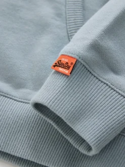 Bleu clair - Sweat à capuche Superdry